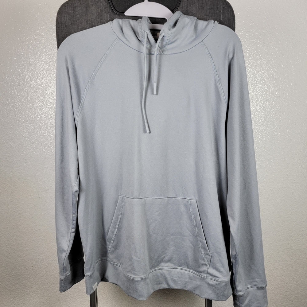 Barefoot Dreams Butterchic Hoodie Moonbeam Gray Comfort Wear Top Women's Size M